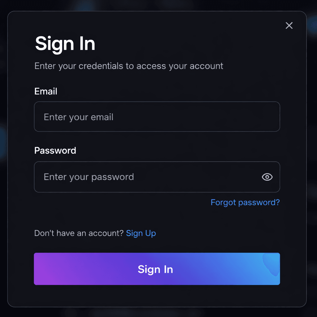 Create your account